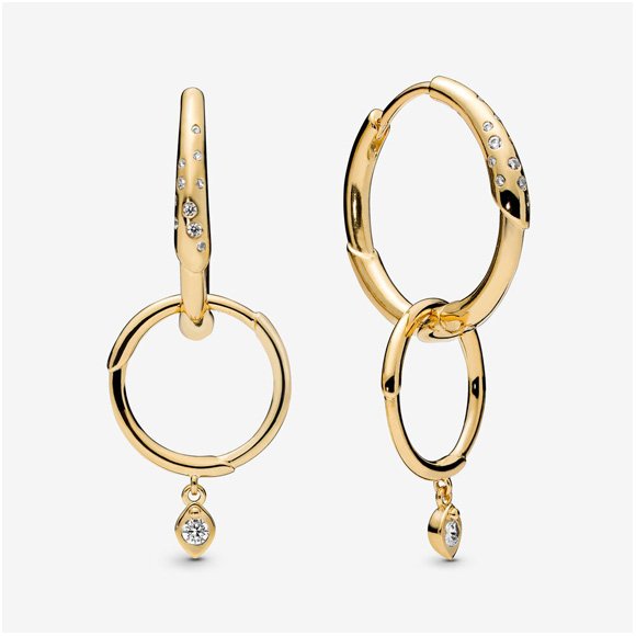 Aretes Argollas Acero Leonor