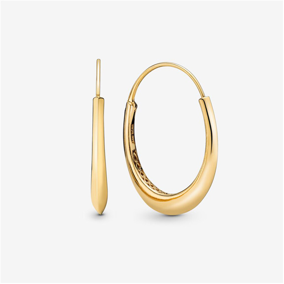 Aretes Argollas Acero Leonor
