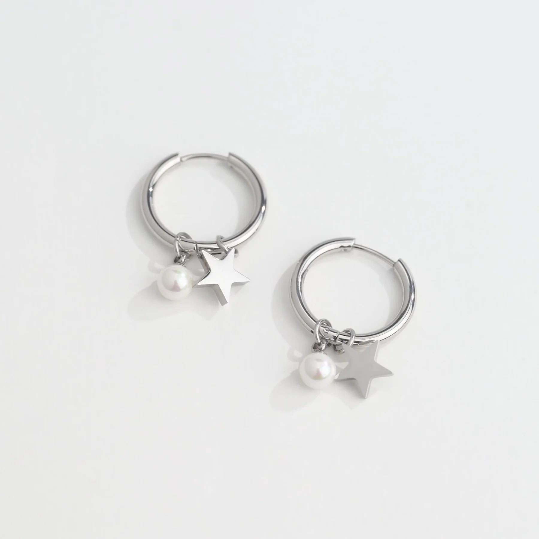 Aretes Argollas Acero Nova